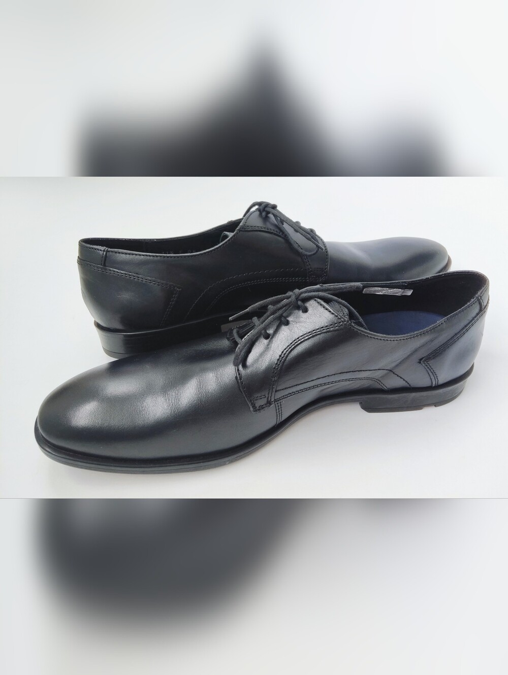 NWOT. Lloyd Germany Classic Black Leather Men's Dress Shoes. Size 11.5 US.